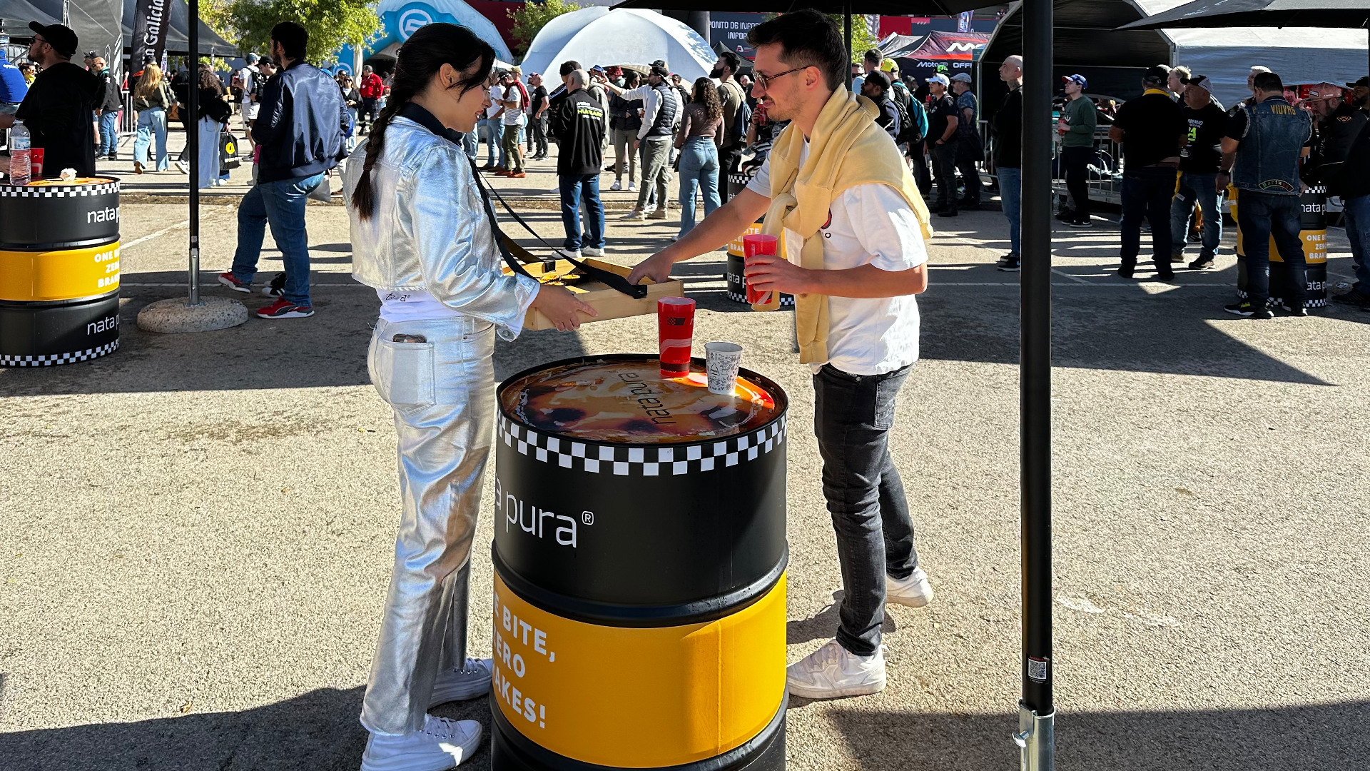 MotoGP Portimão 2025 ativação de marca Nata Pura brand activation